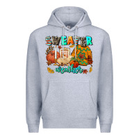 Heather Grey pumpkın Spıce Premium Hoodie - AdoDesignShop