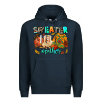 Navy pumpkın Spıce Premium Hoodie - AdoDesignShop