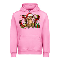 Fuchsia Pink Christmas joy chihuahua Urban Hoodie - JahusDesignShop