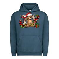 Pigment Midnight Navy Christmas joy chihuahua Urban Hoodie - JahusDesignShop