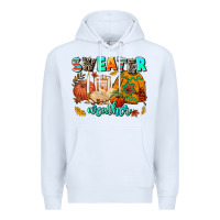 White pumpkın Spıce Premium Hoodie - AdoDesignShop