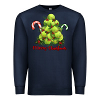 Navy Merry Christmas Tennis Premium Sweatshirt - RanaPortraitStore