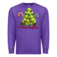 Purple Merry Christmas Tennis Premium Sweatshirt - RanaPortraitStore