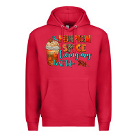 Cardinal pumpkin spice living my best life Premium Hoodie - AdoDesignShop
