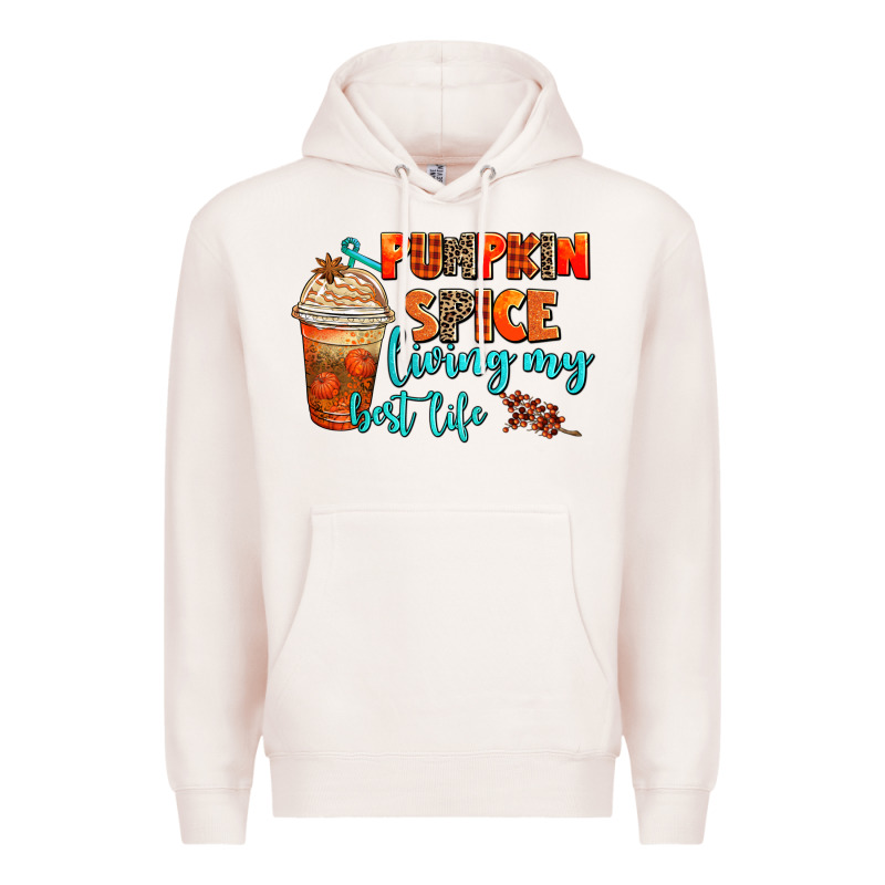 Pumpkin Spice Living My Best Life Premium Hoodie by AdoDesignShop | Teevron