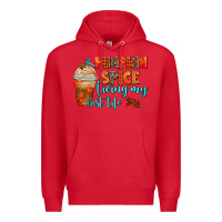Red pumpkin spice living my best life Premium Hoodie - AdoDesignShop