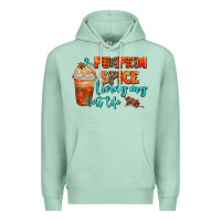 Seafoam pumpkin spice living my best life Premium Hoodie - AdoDesignShop