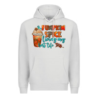 Dove Grey pumpkin spice living my best life Premium Hoodie - AdoDesignShop