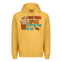 Mustard pumpkin spice living my best life Premium Hoodie - AdoDesignShop