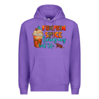 Purple pumpkin spice living my best life Premium Hoodie - AdoDesignShop