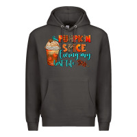 Smoke pumpkin spice living my best life Premium Hoodie - AdoDesignShop