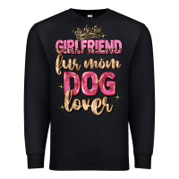 Black girlfriend  fur mom dog lover Premium Sweatshirt - Zillion Design Studio
