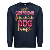 Navy girlfriend  fur mom dog lover Premium Sweatshirt - Zillion Design Studio