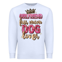 White girlfriend  fur mom dog lover Premium Sweatshirt - Zillion Design Studio