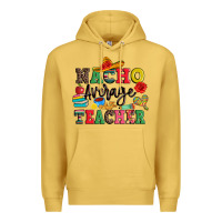 Antique Gold nacho average teacher Premium Hoodie - JahusDesignShop