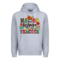 Heather Grey nacho average teacher Premium Hoodie - JahusDesignShop