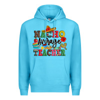 Ocean Blue nacho average teacher Premium Hoodie - JahusDesignShop