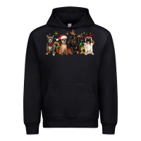 Black christmas chihuahua pitbull pug dachshund Urban Hoodie - JahusDesignShop