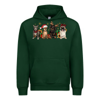 Forest Green christmas chihuahua pitbull pug dachshund Urban Hoodie - JahusDesignShop