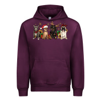 Mauve Wine christmas chihuahua pitbull pug dachshund Urban Hoodie - JahusDesignShop