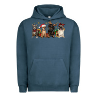 Pigment Midnight Navy christmas chihuahua pitbull pug dachshund Urban Hoodie - JahusDesignShop