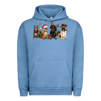 Pigment Pebble Blue christmas chihuahua pitbull pug dachshund Urban Hoodie - JahusDesignShop
