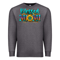 Charcoal Heather blessed mimi Premium Sweatshirt - Zillion Design Studio