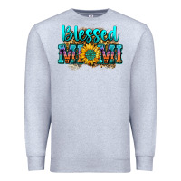 Heather Grey blessed mimi Premium Sweatshirt - Zillion Design Studio