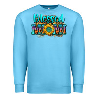 Ocean Blue blessed mimi Premium Sweatshirt - Zillion Design Studio
