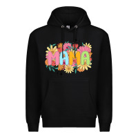 Black floral mama Premium Hoodie - JahusDesignShop