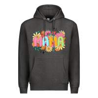 Charcoal Heather floral mama Premium Hoodie - JahusDesignShop