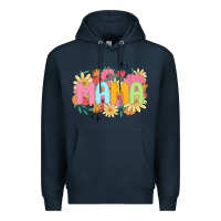 Navy floral mama Premium Hoodie - JahusDesignShop