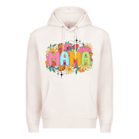 Pale Pink floral mama Premium Hoodie - JahusDesignShop