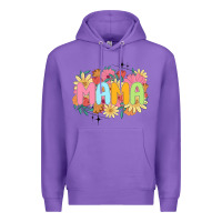 Purple floral mama Premium Hoodie - JahusDesignShop