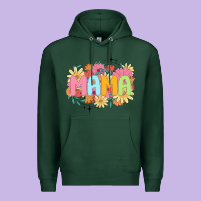 Floral Mama Premium Hoodie Designed By Jahusdesignshop