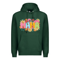 Sports Green floral mama Premium Hoodie - JahusDesignShop