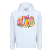 White floral mama Premium Hoodie - JahusDesignShop