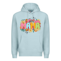 Blue Mist floral mama Premium Hoodie - JahusDesignShop
