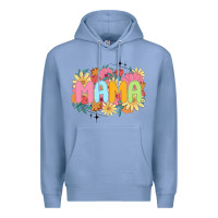 Colony Blue floral mama Premium Hoodie - JahusDesignShop