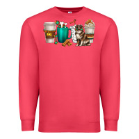 Cardinal australian shepherd dog coffee cups Premium Sweatshirt - texasbilliewilder