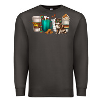 Smoke australian shepherd dog coffee cups Premium Sweatshirt - texasbilliewilder