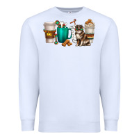White australian shepherd dog coffee cups Premium Sweatshirt - texasbilliewilder
