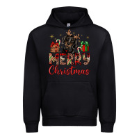 Black merry christmas dachshund Urban Hoodie - JahusDesignShop