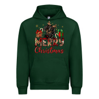Forest Green merry christmas dachshund Urban Hoodie - JahusDesignShop