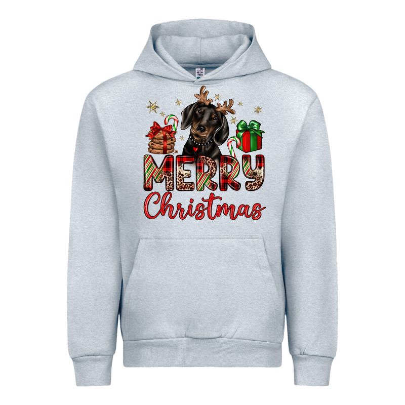 Merry Christmas Dachshund Urban Hoodie by JahusDesignShop | Teevron