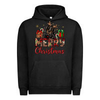 Pigment Black merry christmas dachshund Urban Hoodie - JahusDesignShop