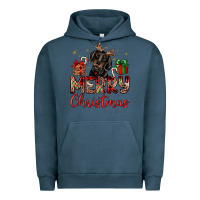 Pigment Midnight Navy merry christmas dachshund Urban Hoodie - JahusDesignShop