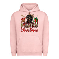 Pigment Salmon merry christmas dachshund Urban Hoodie - JahusDesignShop