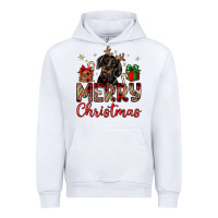 White merry christmas dachshund Urban Hoodie - JahusDesignShop