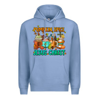 Colony Blue pumpkin spıce jesus christ coffee cups Premium Hoodie - AdoDesignShop